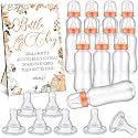 Trelaco 12 Pcs Pumpkin Baby Shower Game Fall Baby Bottle Chug Wooden Sign