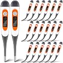 TrelaCo 20 Pcs Digital Thermometer Bulk for Adults, Gray