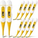 TrelaCo 20 Pcs Digital Thermometers, Oral Fast Reading, Yellow