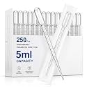 Trelaco 250 Pcs Disposable Transfer Pipettes 5ml Volume with 2ml Graduation