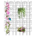 Trellis for Climbing Plants Outdoor, Expandable Heavy-Duty Metal Trellis for Raised Bed Plants, Flowers Vine Ivy, Sturdy Houseplant Pothos Plant Climber Support