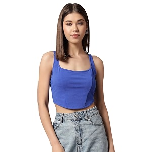 Trend Arrest.ed Womens Stretchable Corset Style Crop