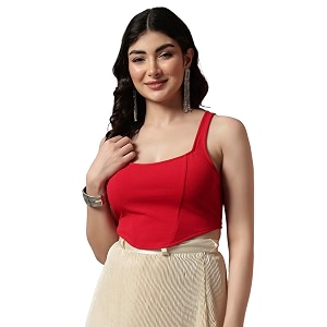 Trend Arrest.ed Womens Stretchable Corset Style Crop