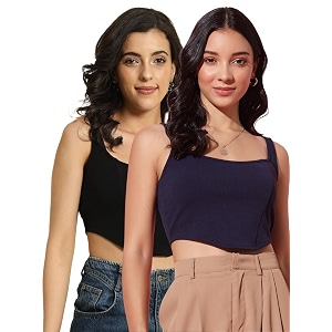 Trend Arrest.ed Womens Stretchable Corset Style Crop