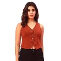 Trend Arrest.ed Women39s V-Neck Waistcoat Button-Down