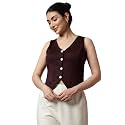 Trend Arrest.ed Women39s V-Neck Waistcoat Button-Down