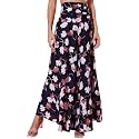 Trend Arrest Navy Blue Printed Flared Palazzo