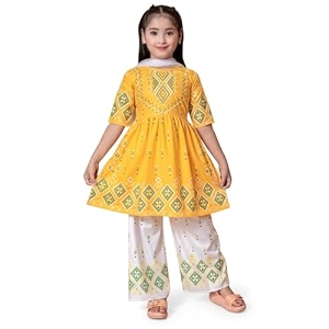 Trend Ethnic Girls Kurta Palazzo Set