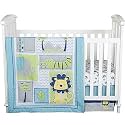 Trend Lab Jungle Roar Breathable 4-Piece Baby Nursery Crib Bedding Set, Includes Quilt, 2 Fitted Crib Sheets, and Crib Skirt