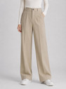 Trend Level Loose Fit Flared Women Beige