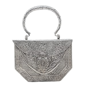 Trend Overseas Womens Silver Brass Metal Handle