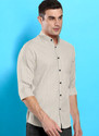 TREND SHIVINT Men Solid Casual White Shirt
