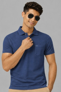 Trend Twist Self Design Men Polo Neck