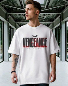 trendaura Graphic Print Men Round Neck White