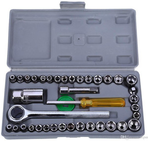 trendbit 40 in 1 screw driver set pcs automobile motorcycle tool box set socket wrench sleeve suit hardware auto car repair tools socket home tool kit setwrench tool kit socket set