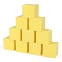 TRENDBOX 100 PCS 3.15 Inch Foam Cubes, Light Soft Foam Pit Blocks, Yellow