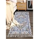 Handmade Printed Dhurrie 2 x 5 Feet Carpet Rug Runner and Carpets for Living Room/Drawing Room/Bedroom/Home (Design 6)