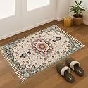 Handmade Printed Dhurrie 3 x 2 Feet Carpet Rug Runner and Carpets for Living Room/Drawing Room/Bedroom/Home (2X3 ft, Design 8)