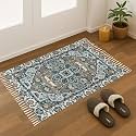 Printed Handmade Dhurrie 2 X 3 Feet Persian Carpet Rug Runner And Carpets For Living Room/Drawing Room/Bedroom/Home (Design 6) 2X3 Ft, Skin