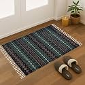 Printed Handmade Dhurrie 2 x 3 Feet Carpet Rug Runner and Carpets for Living Room/Drawing Room/Bedroom/Home (Design 5) 2x3 ft