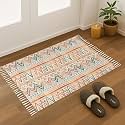 Printed Handmade Dhurrie 2 x 3 Feet Carpet Rug Runner and Carpets for Living Room/Drawing Room/Bedroom/Home (Design 2) 2x3 ft