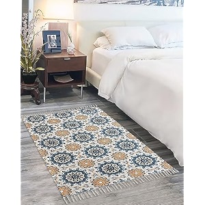 printed handmade dhurrie 3 x 5 feet carpet rug runner and carpets for living roomdrawing roombedroomhome design 1 3x5 ft