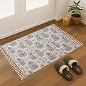 Printed Handmade Dhurrie 3 x 2 Feet Carpet Rug Runner and Carpets for Living Room/Drawing Room/Bedroom/Home (Design 3) 2x3 ft
