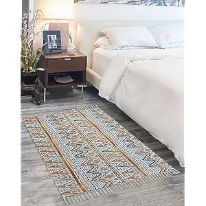 printed handmade dhurrie 5 x 7 feet carpet rug runner and carpets for living roomdrawing roombedroomhome design 2 5x7 ft