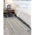 Printed Handmade Dhurrie 5 x 7 Feet Carpet Rug Runner and Carpets for Living Room/Drawing Room/Bedroom/Home (Design 2) 5x7 ft