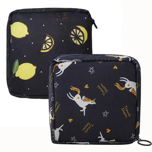 trendegic sanitary napkin pouch pad travel cosmetic makeup jewellery storage pouch holder travel toiletry kit