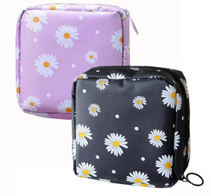 trendegic sanitary napkin pouch pad travel cosmetic makeup jewellery storage pouch holder travel toiletry kit
