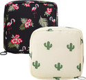 Trendegic Sanitary Napkin Pouch Pad Travel Cosmetic Makeup Jewellery Storage Pouch Holder Travel Toiletry Kit