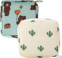 Trendegic Sanitary Napkin Pouch Pad Travel Cosmetic Makeup Jewellery Storage Pouch Holder Travel Toiletry Kit