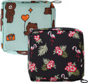 Trendegic Sanitary Napkin Pouch Pad Travel Cosmetic Makeup Jewellery Storage Pouch Holder Travel Toiletry Kit