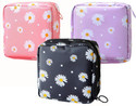 Trendegic Travel Sanitary Napkin Pouch Pad Cosmetic Makeup Jewellery Storage Pouch Holder Travel Toiletry Kit