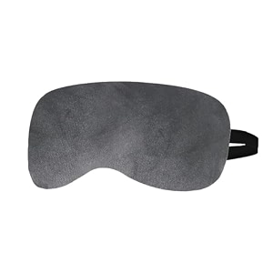 soft valvet eye mask with comfortable loop grey