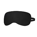 Soft Valvet Eye Mask With Comfortable Loop (Black)