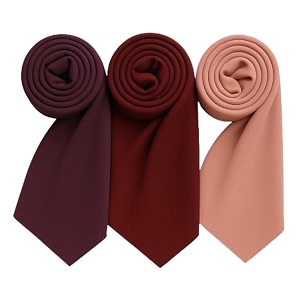trending chiffon georgette hijab combo pack of 3 women amp girls  soft malaysian head wrap collection  lightweight plain fancy abaya scarf set  elegant shawl stole dupatta for college casual party