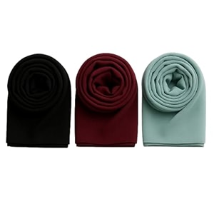 trending chiffon georgette hijab combo pack of 3 women amp girls  soft malaysian head wrap collection  lightweight plain fancy abaya scarf set  elegant shawl stole dupatta for college casual party