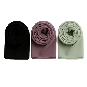 trending chiffon georgette hijab combo pack of 3 women amp girls  soft malaysian head wrap collection  lightweight plain fancy abaya scarf set  elegant shawl stole dupatta for college casual party