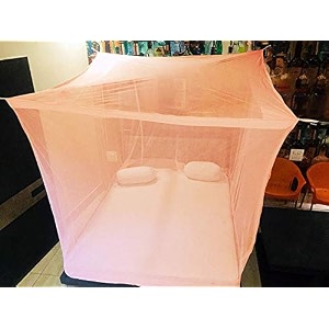 trending choice peach rectangular fine mesh mosquito net for single beddouble bed 8x8 insect protection repellent perfect for indoors and outdoors