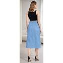 Trending Stylish Flared Comfortable Solid Long Denim