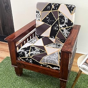 decor magical universal stretchable wooden sofa seat cover pack of 10 seater sofa back cushion cover printed sofa slipcover polycotton marigold