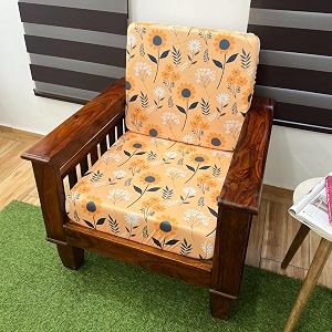 decor magical universal stretchable wooden sofa seat cover pack of 10 seater sofa back cushion cover printed sofa slipcover polycotton marigold