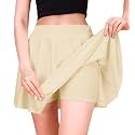 TRENDMALLS Girl's/Women's Classic Stretchy All Time Trendy Mini Skater Knee Length Solid Skirt Women Girls