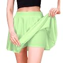 TRENDMALLS Girl's/Women's Classic Stretchy All Time Trendy Mini Skater Knee Length Solid Skirt Women Girls