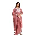 TRENDMALLS Women39s Cambric Cotton Embroidery Work Kurta