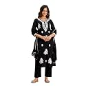 TRENDMALLS Women39s Cambric Cotton Embroidery Work Kurta