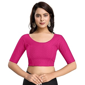TRENDMALLS Womens Dobby Pure Cotton Elastin Stretchable
