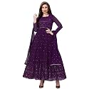 TRENDMALLS Women39s Georgette Embroidery Salwar Suit Anarkali